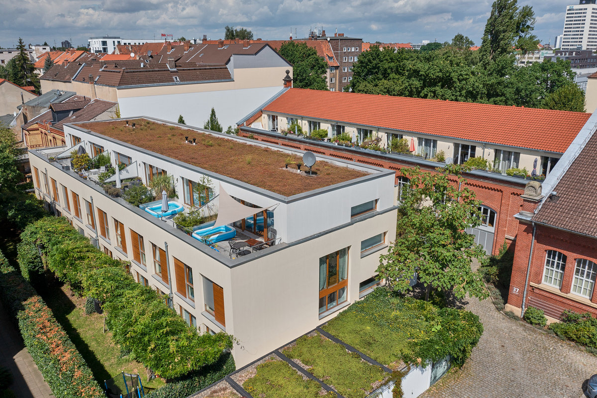-vermietet- Hannover: Modernes Stadthaus mit Garten und Dachterrasse am Rande der List- Dragonercarré